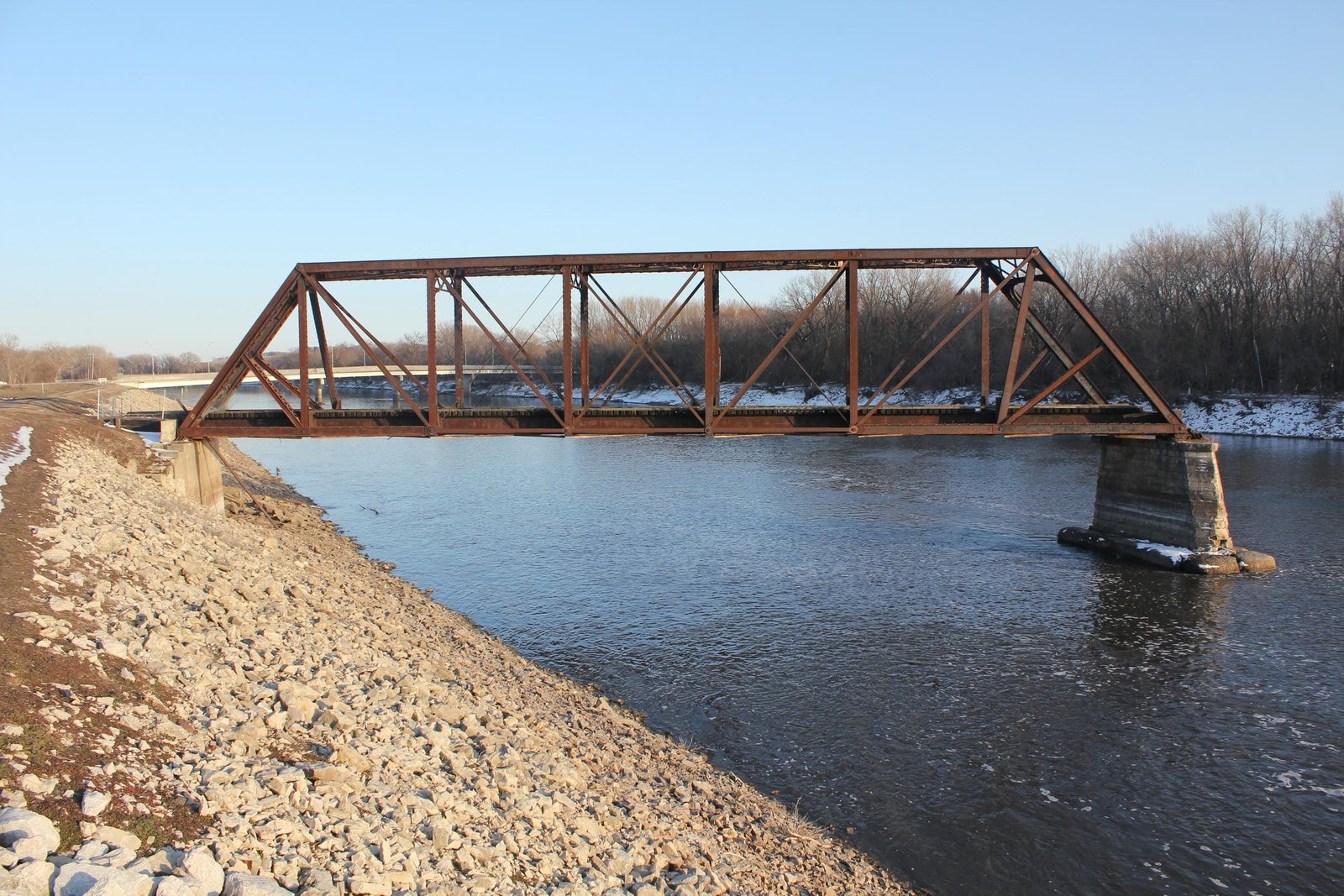 East span (span #1) during demolition